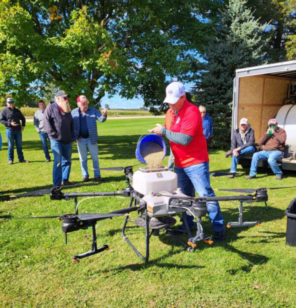 Il drone può essere usato per la semina di cover crop